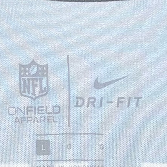 🏈 NFL Nike Dri-Fit Ezekiel Elliott #22 Dallas Cowboys Blue and White Men’s Sz L - Picture 4 of 4